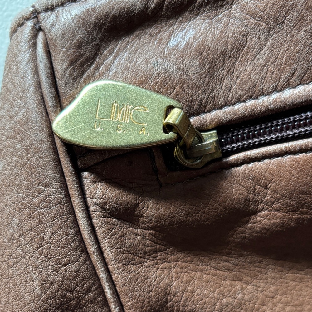 Libarie Chic Brown Leather Backpack - image 7